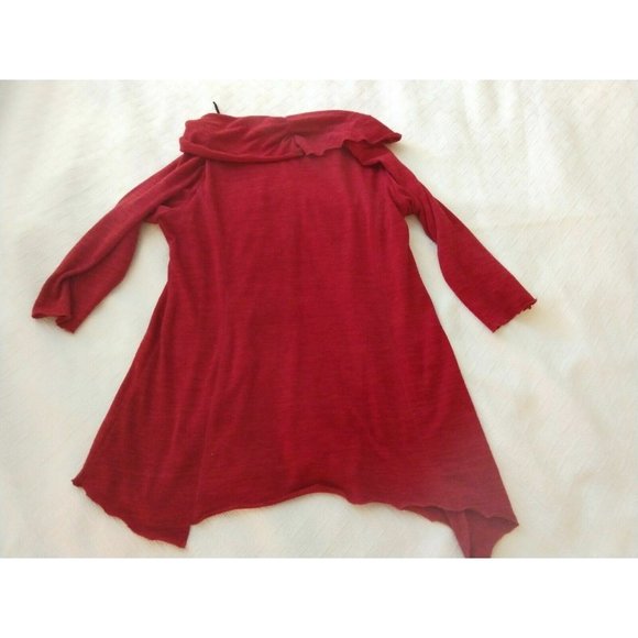 Michael Phillips Zoe Red and Black Drawstring Sweater XL Model 3M-2402 Preowned - Picture 2 of 8
